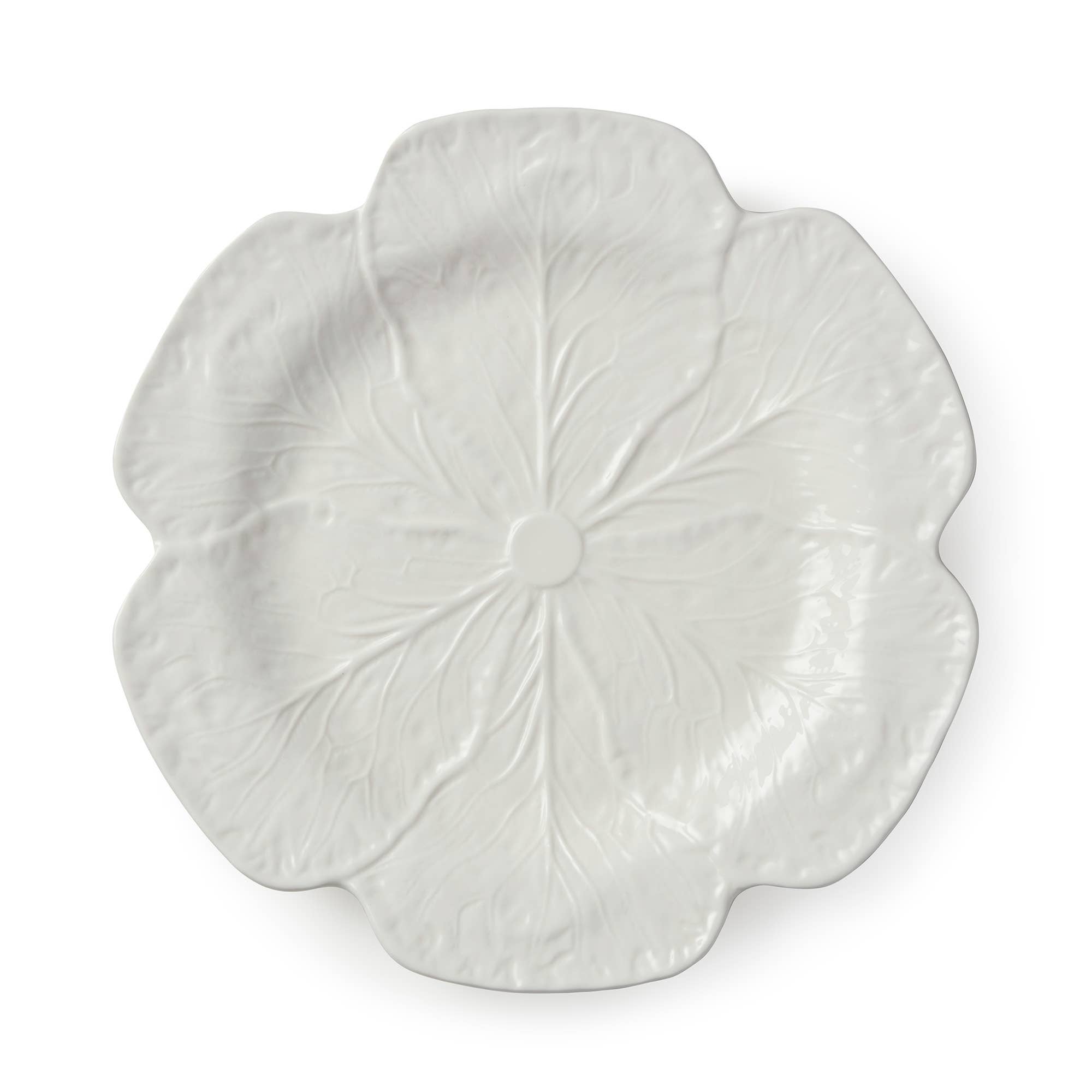 Le Jardin White Cabbage 3-D Dinner Plate 11 in