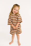 Toffee Stripe Slouchy Set