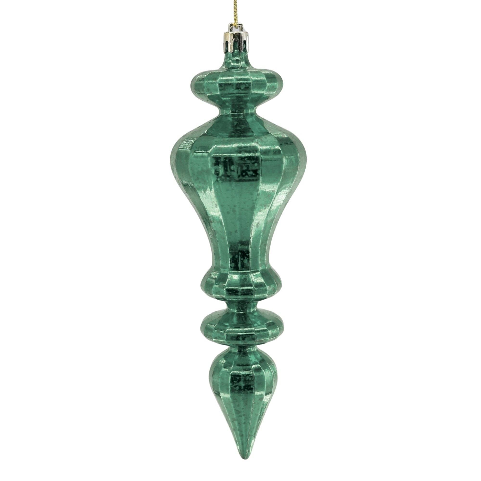 Mercury Finish Plastic Finial - 7.5" - Basil