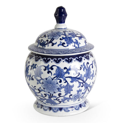 Royal Blue & White Lidded Ginger
