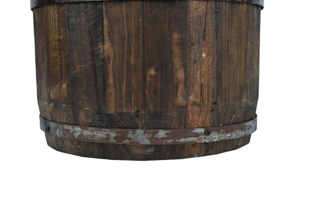 Rustic Trim Bucket-15W x 18H inches-Large-Farmhouse-Waxed