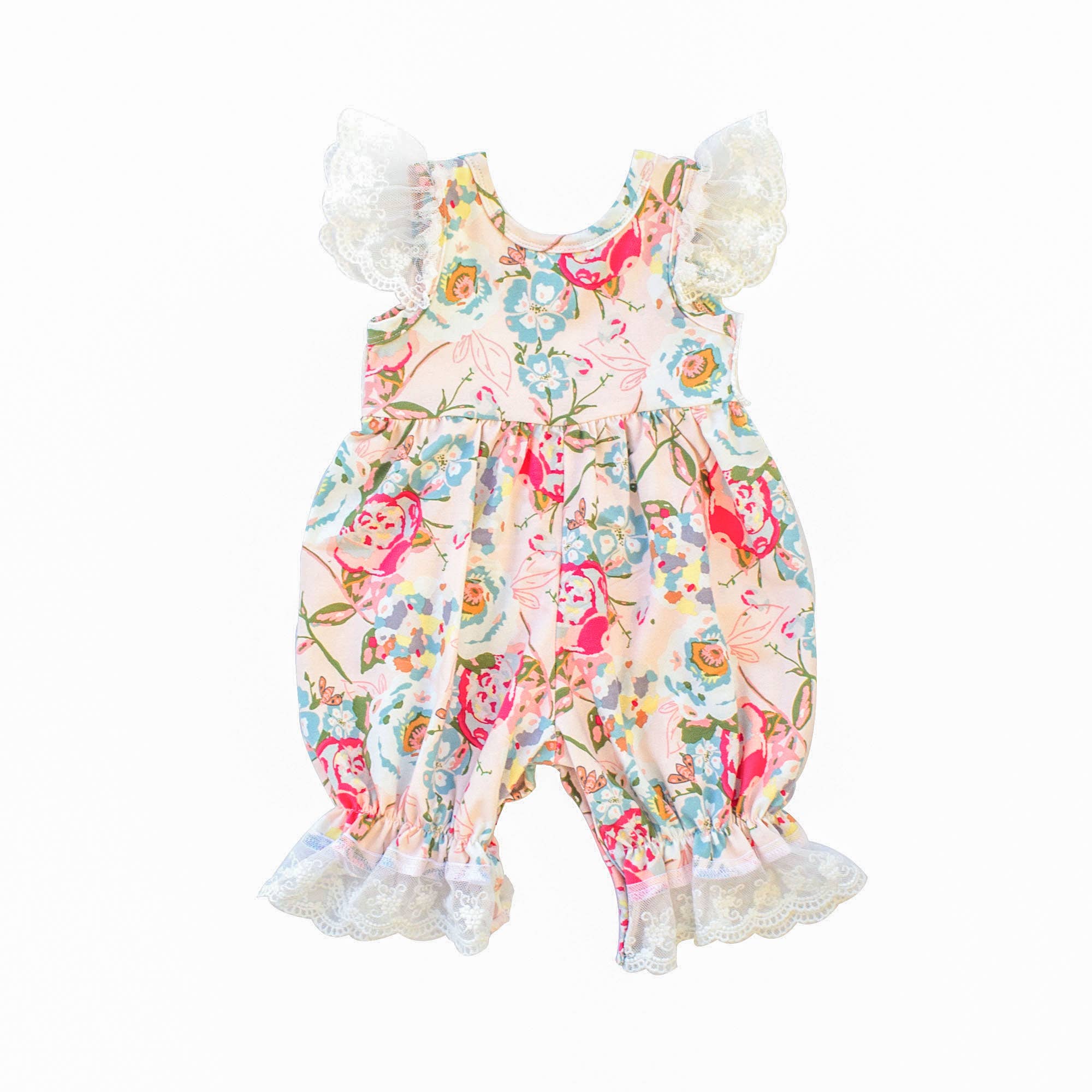 Haute Baby Mums & Roses Infant & Toddler's Bubble Romper