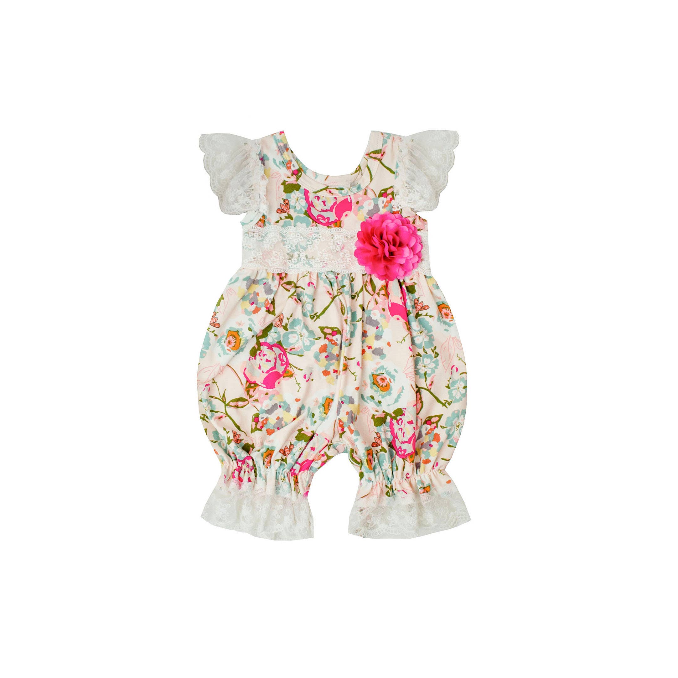 Haute Baby Mums & Roses Infant & Toddler's Bubble Romper