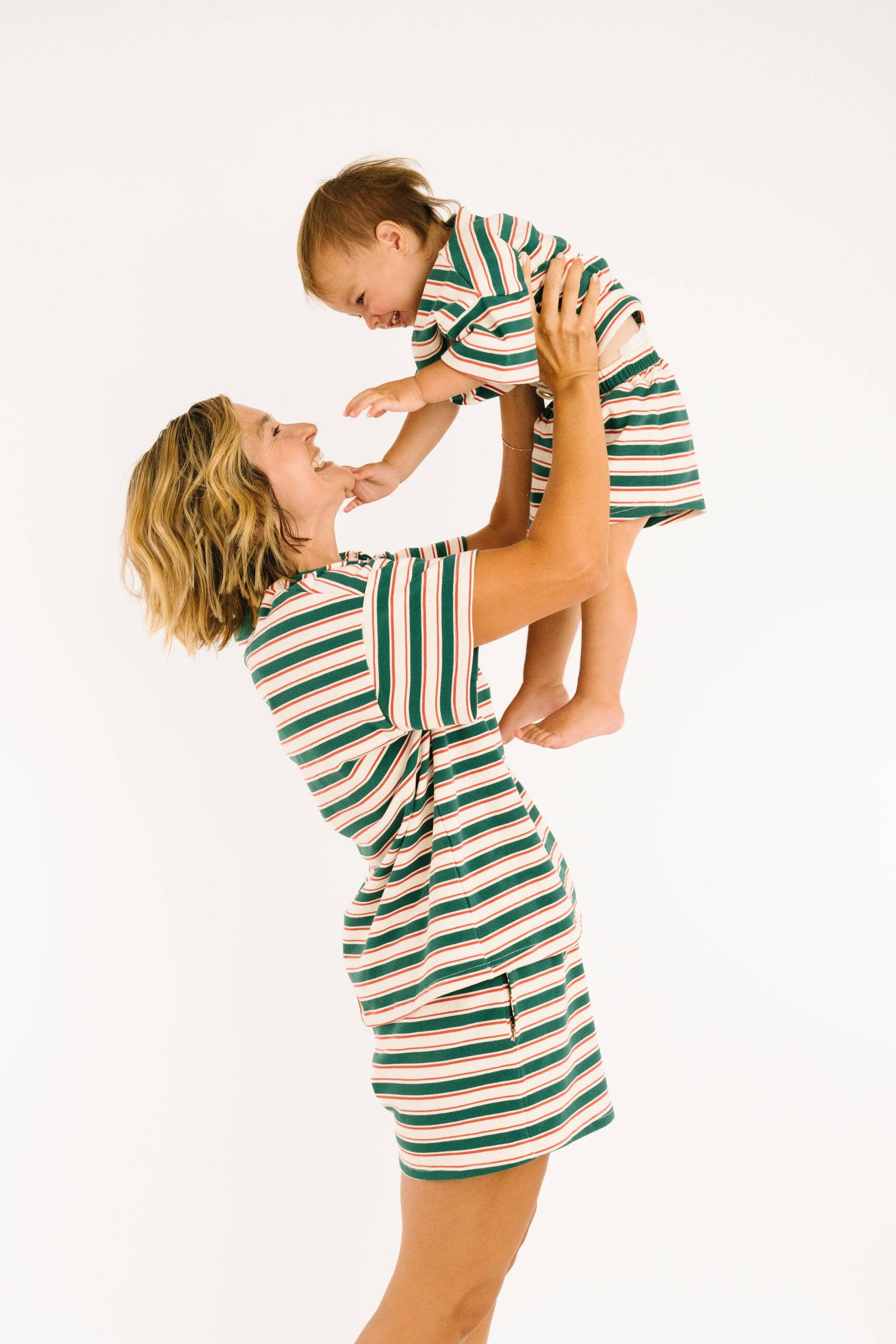 Forest Stripe Slouchy Set