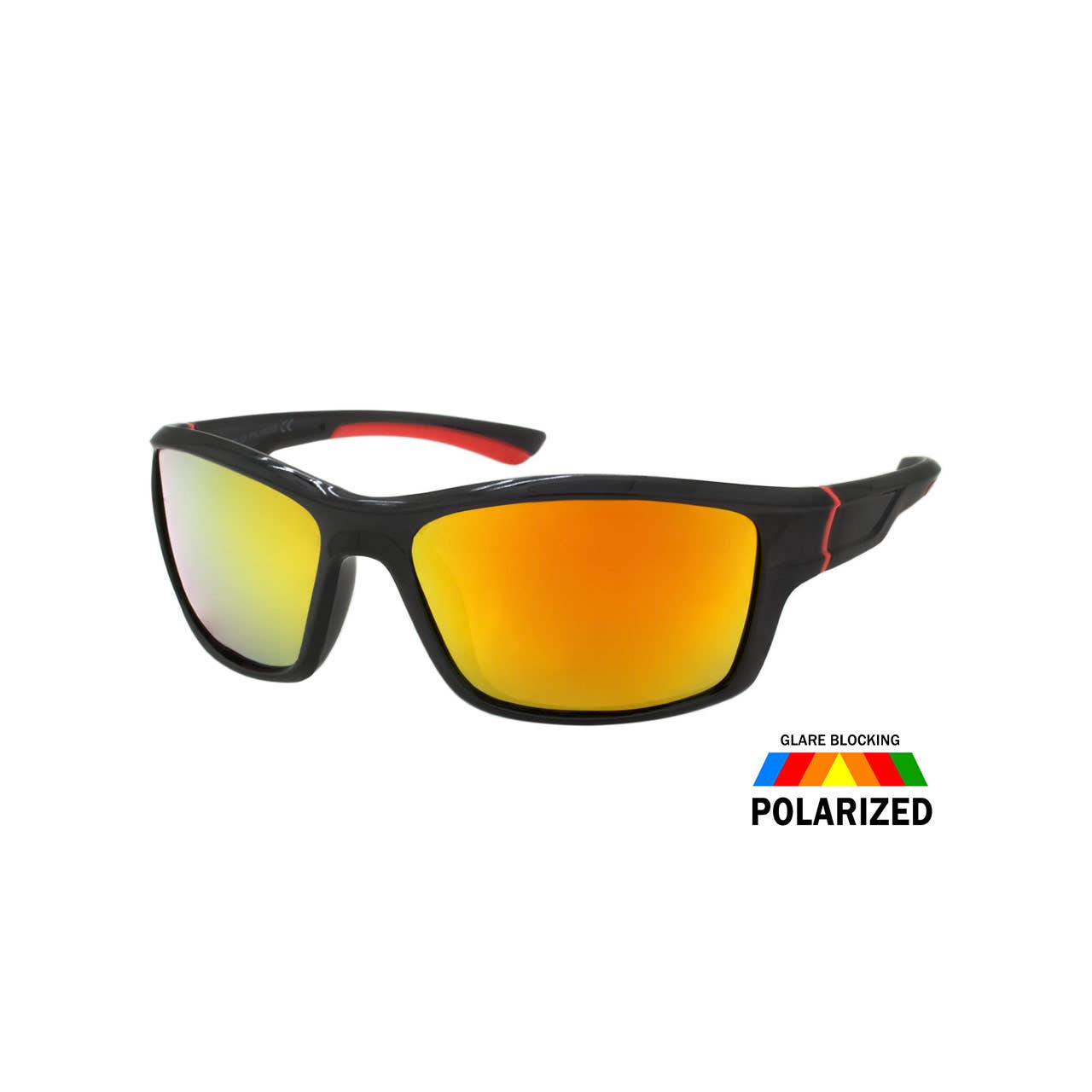 Sport Sunglasses Mens Wrap Color Mirror Glasses