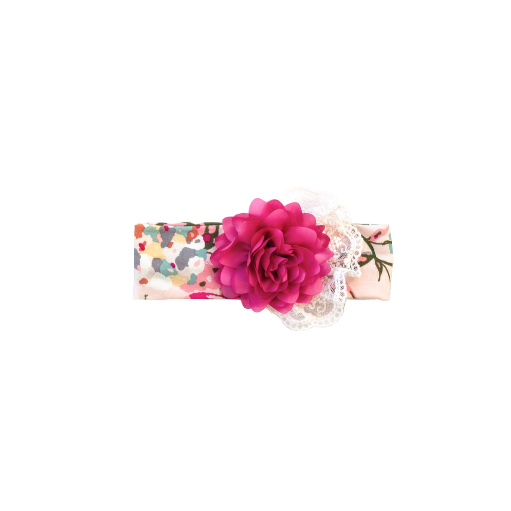 Haute Baby Mums & Roses Girls Headband for Toddler Kids