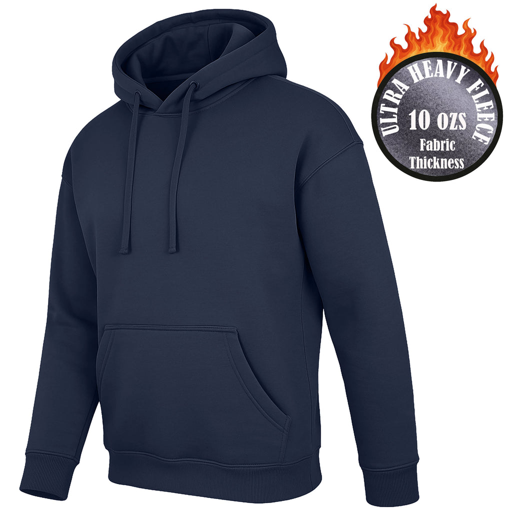 Men's Super Heavyweight Fleece-Lined Pullover Hoodie (S-3XL)