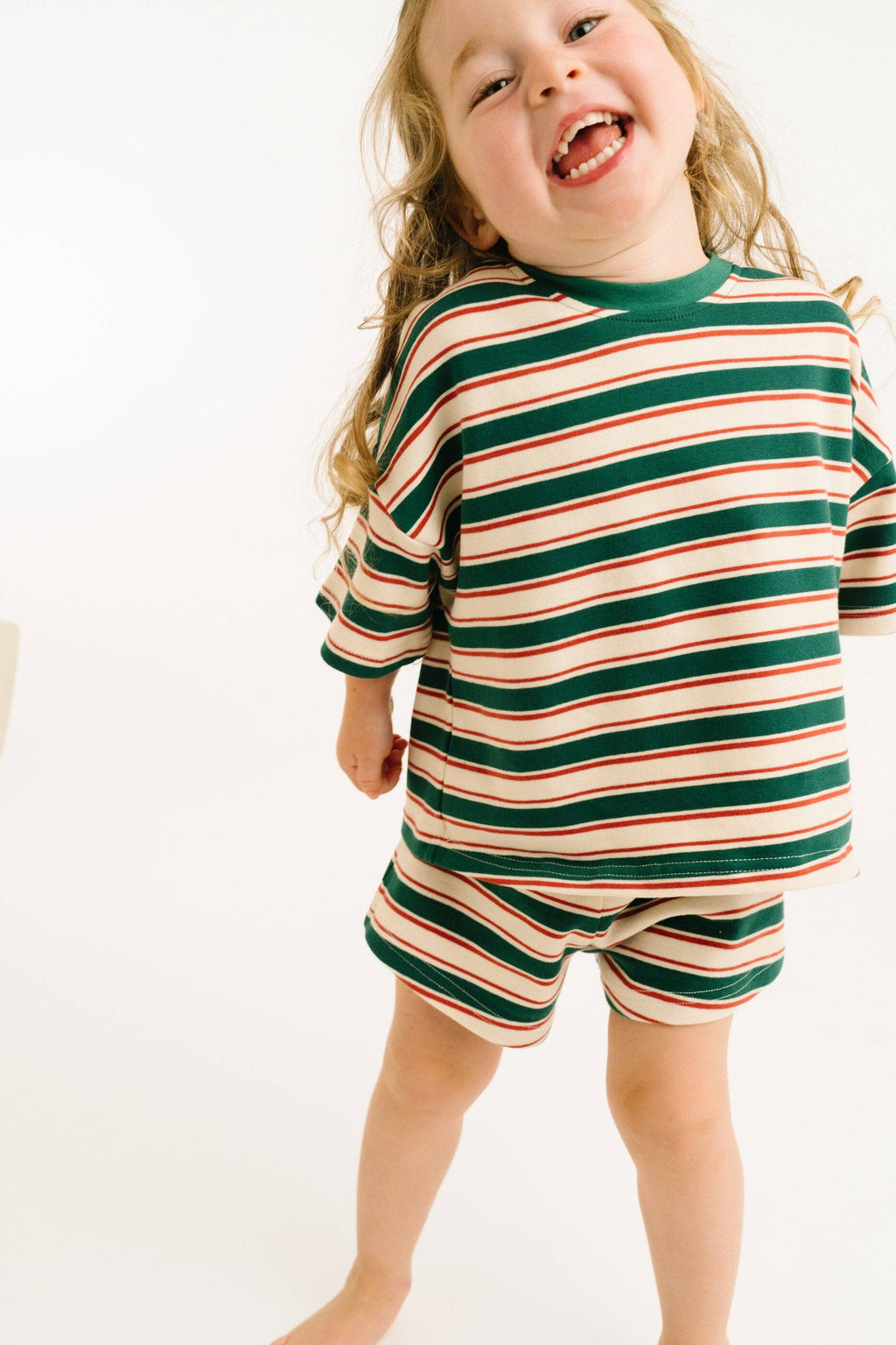 Forest Stripe Slouchy Set