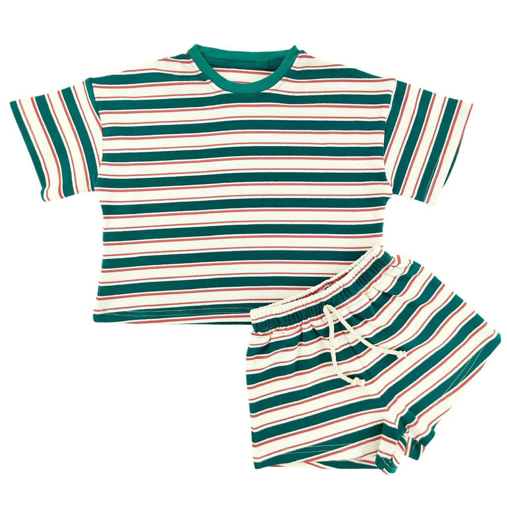 Forest Stripe Slouchy Set