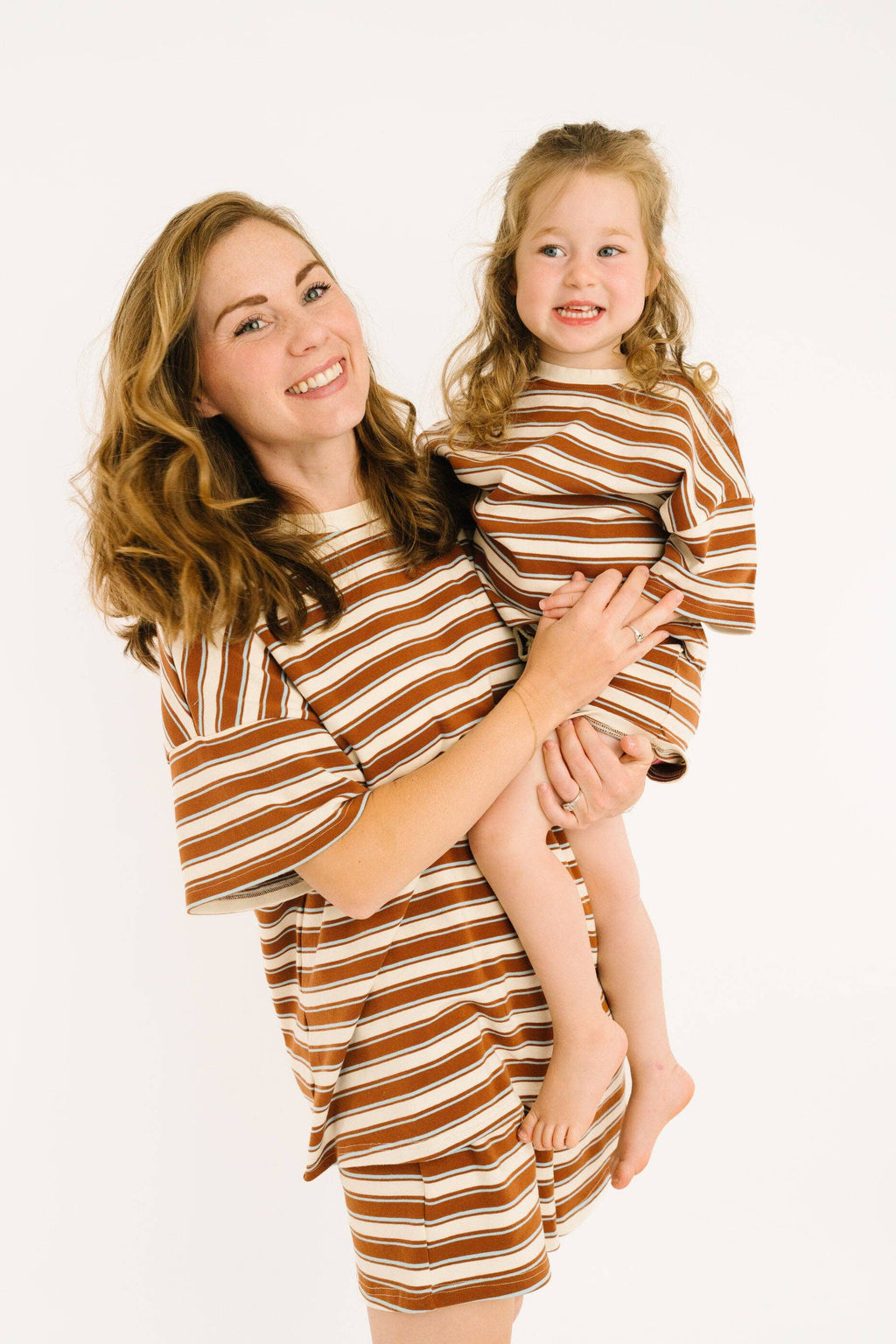 Toffee Stripe Slouchy Set