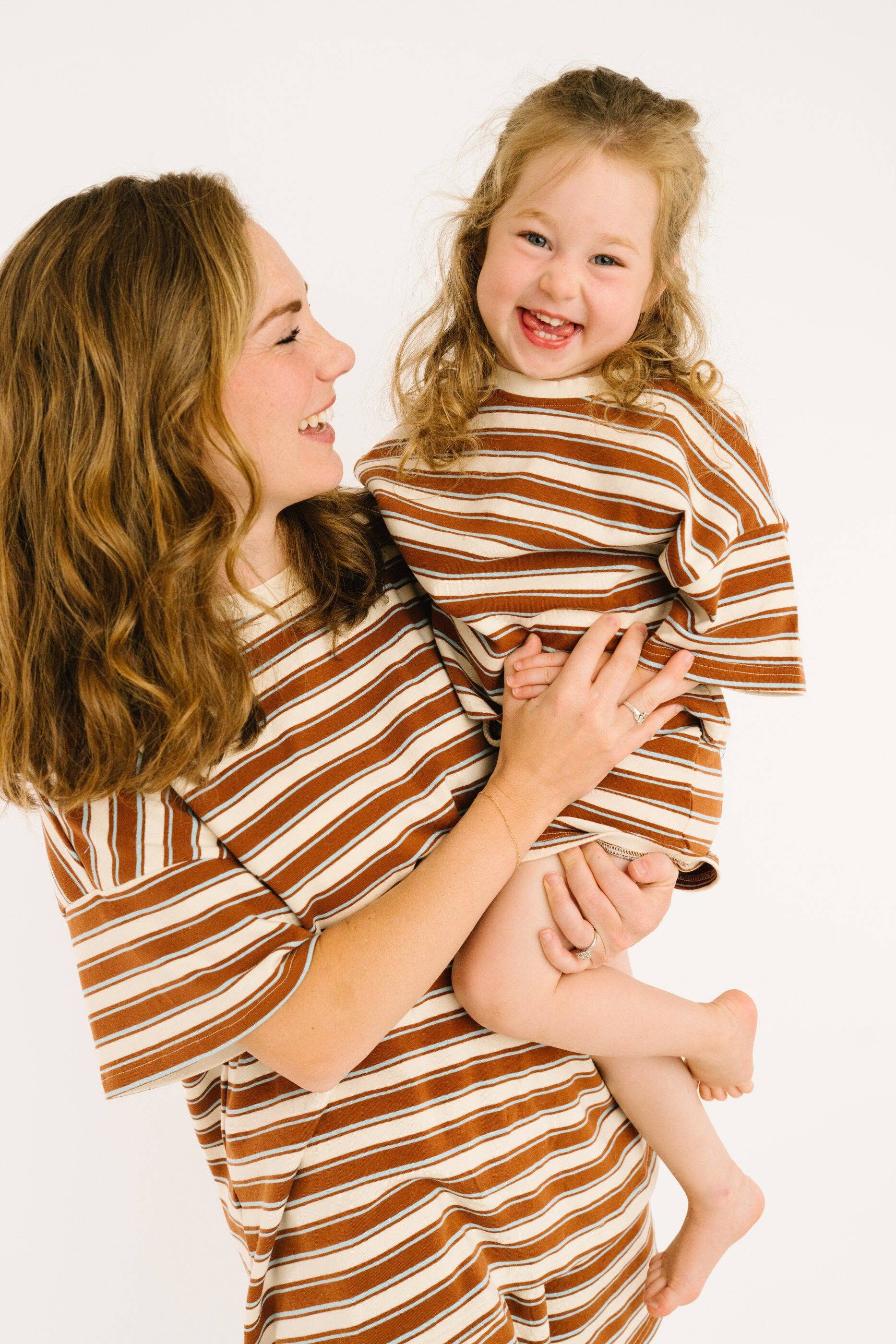 Toffee Stripe Slouchy Set