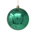 Mercury Finish Plastic Ball Ornament 4" - Basil