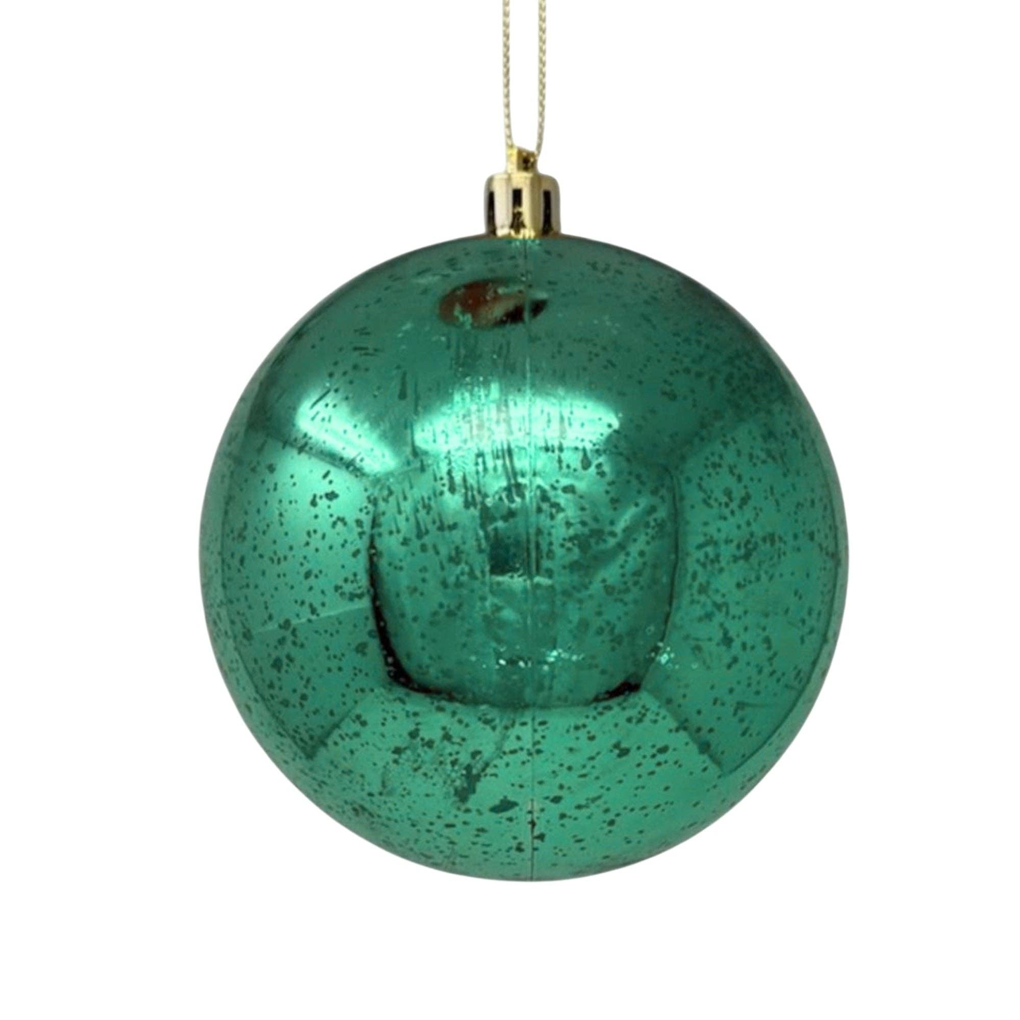 Mercury Finish Plastic Ball Ornament 4" - Basil