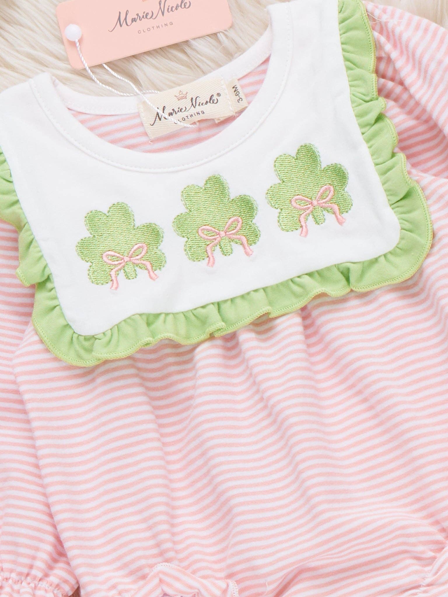 Lucky Lane Embroidered Ruffle Bubble
