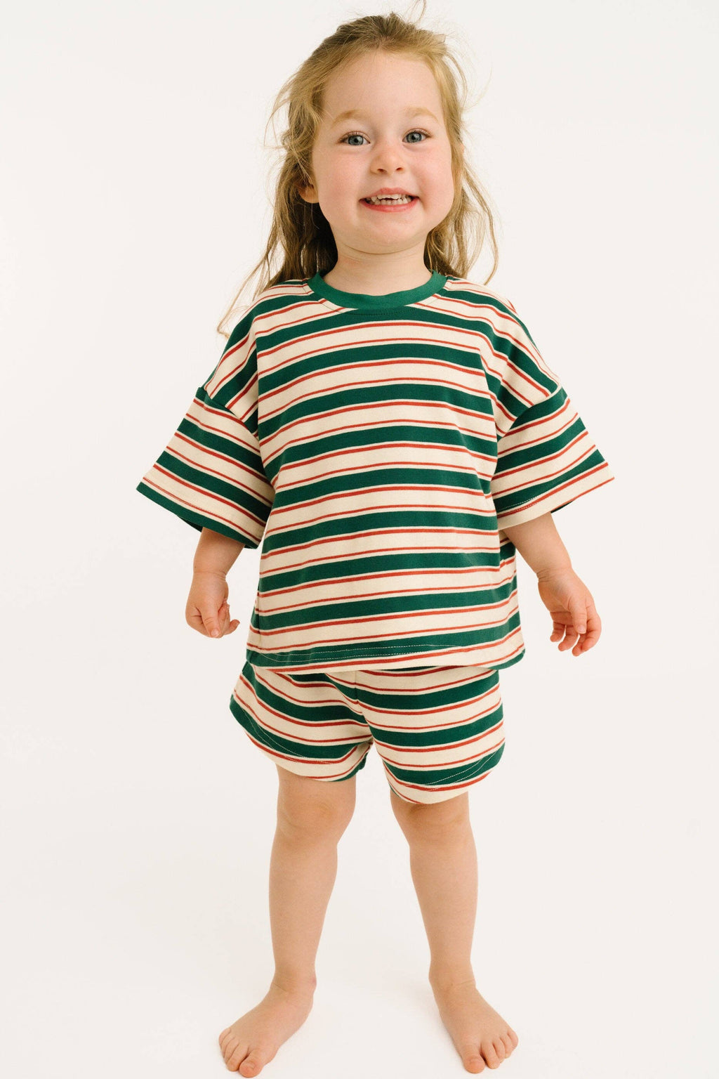 Forest Stripe Slouchy Set