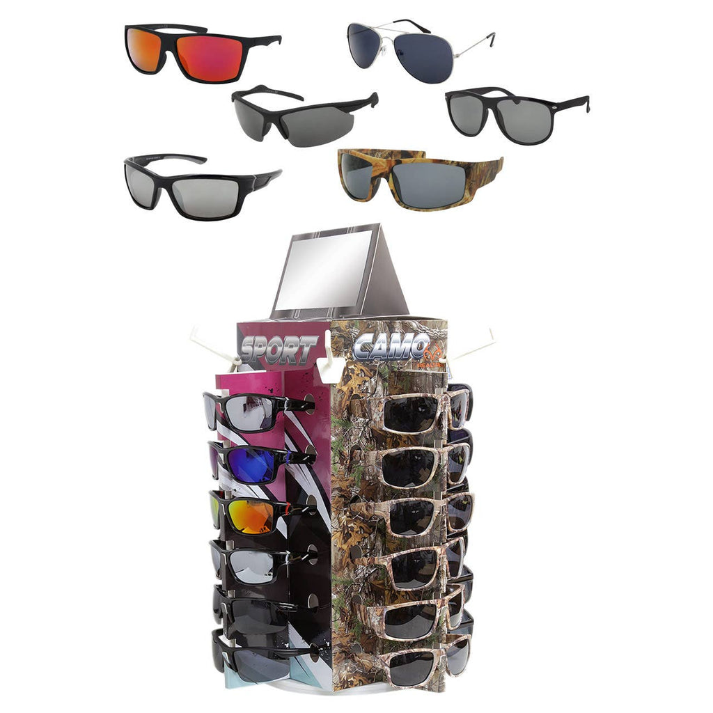 Sunglass Counter Display 4 Theme Camo Sport Aviator Polarize
