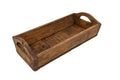 Kerrville Farmhouse Wood Tray W/ Handles-9x20x7 inches-NEW