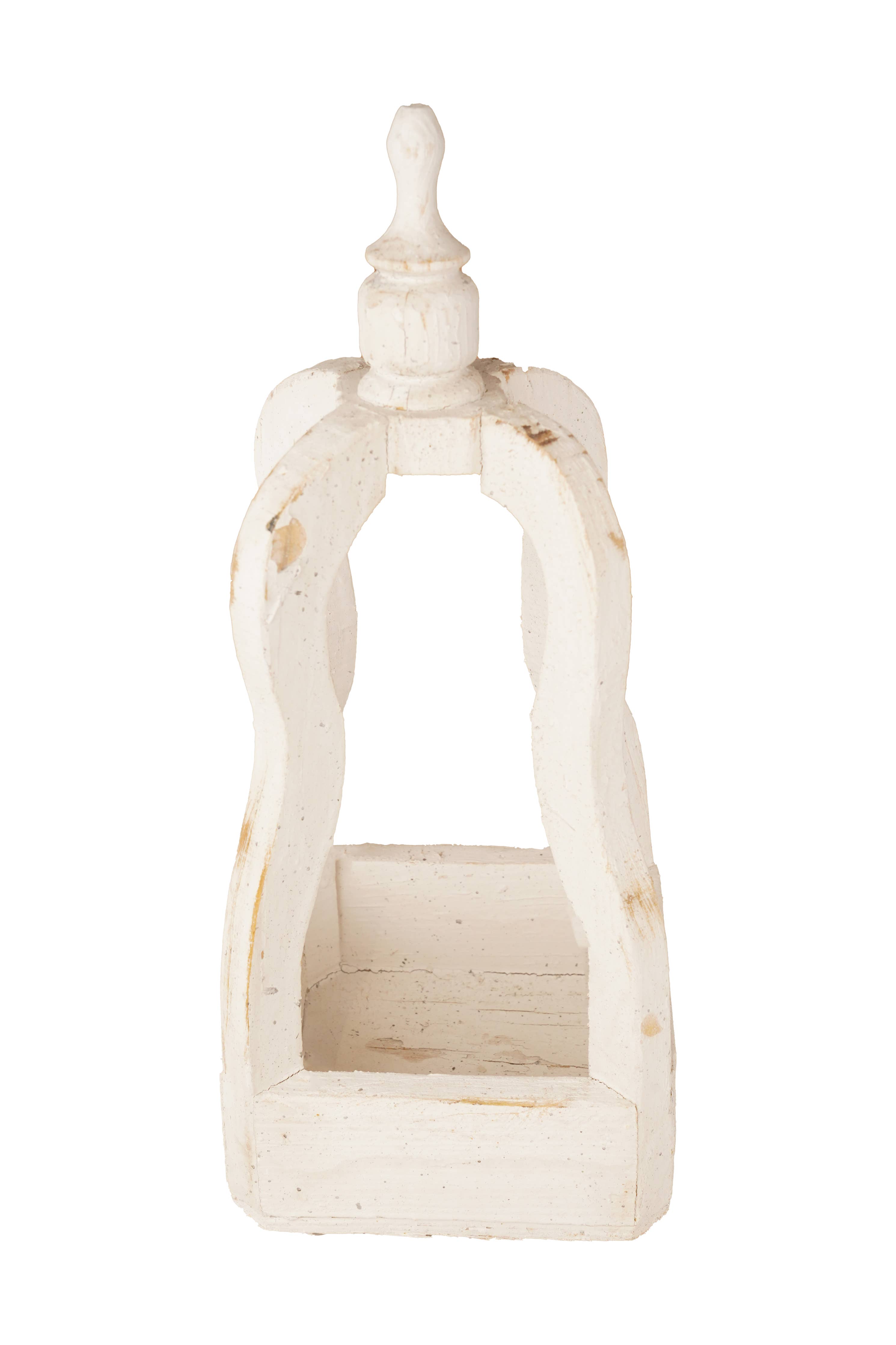 Concord Farmhouse Wood Lantern-Home Decor-10x10x24 in.-Large