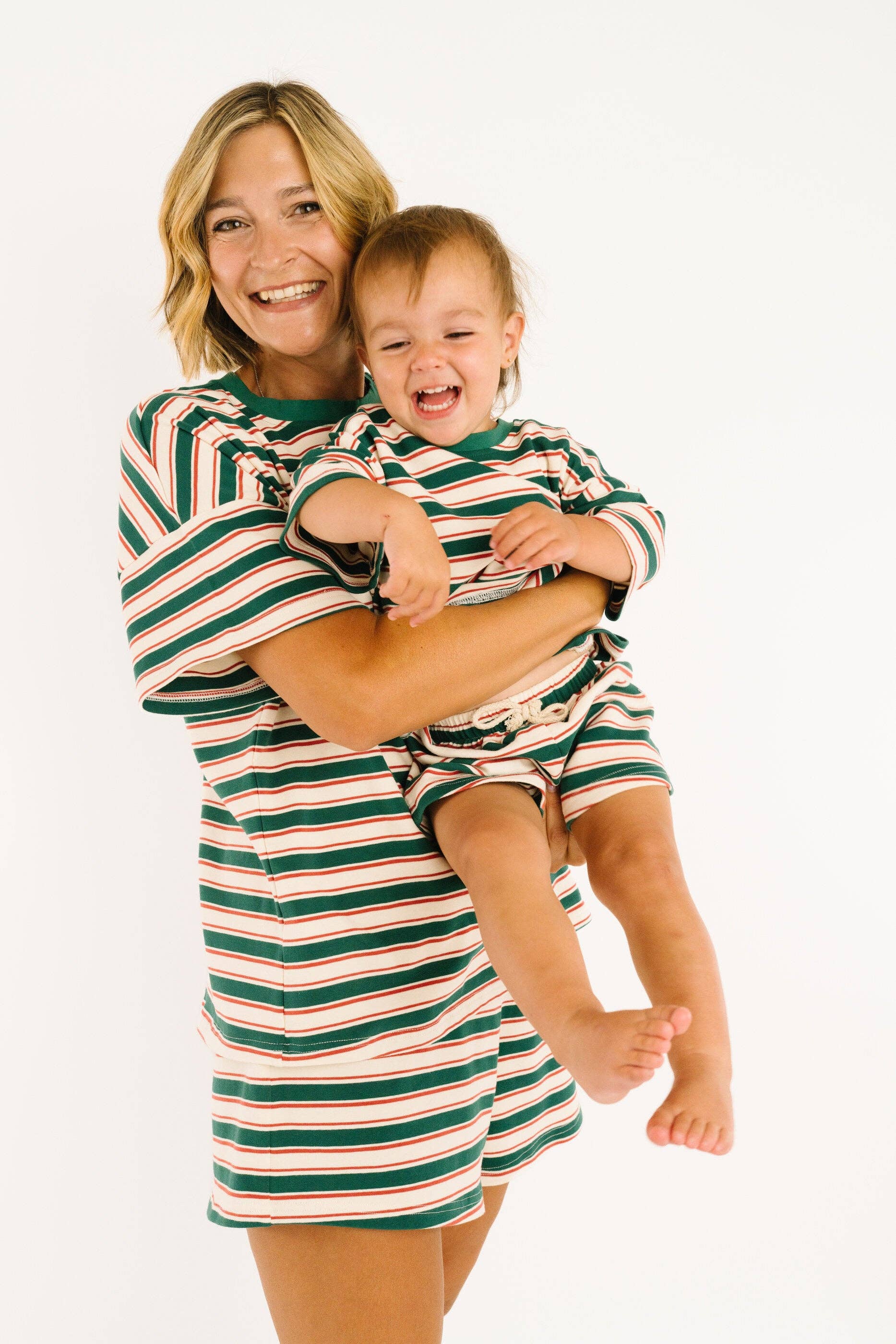 Forest Stripe Slouchy Set