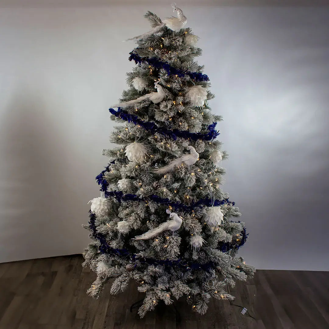 Navy Blue Peacock Ornament