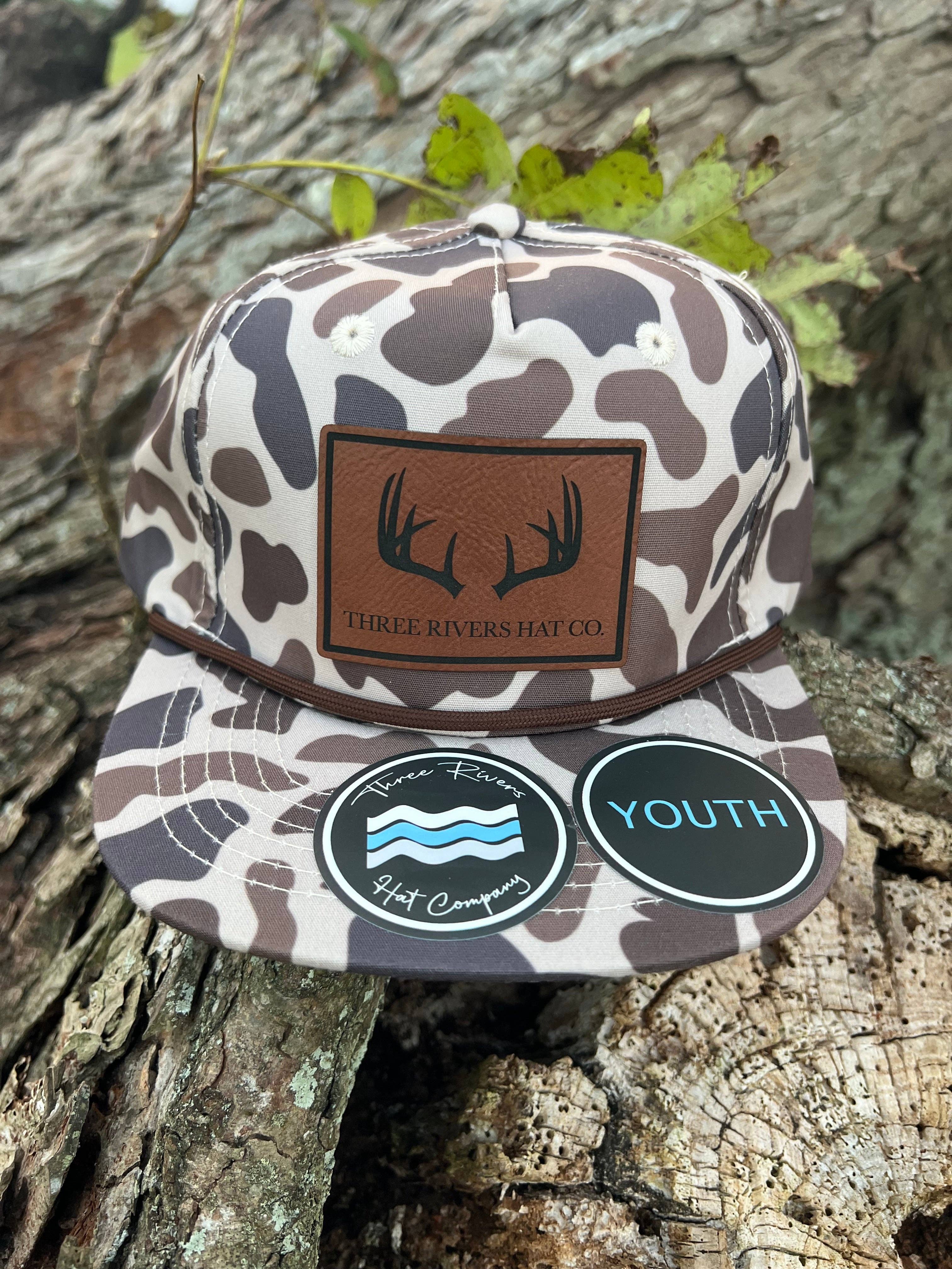 KIDS - Deer Horns - Camo Rope Hat