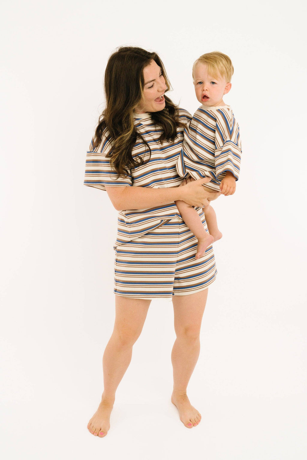 Coastal Stripe Slouchy Set