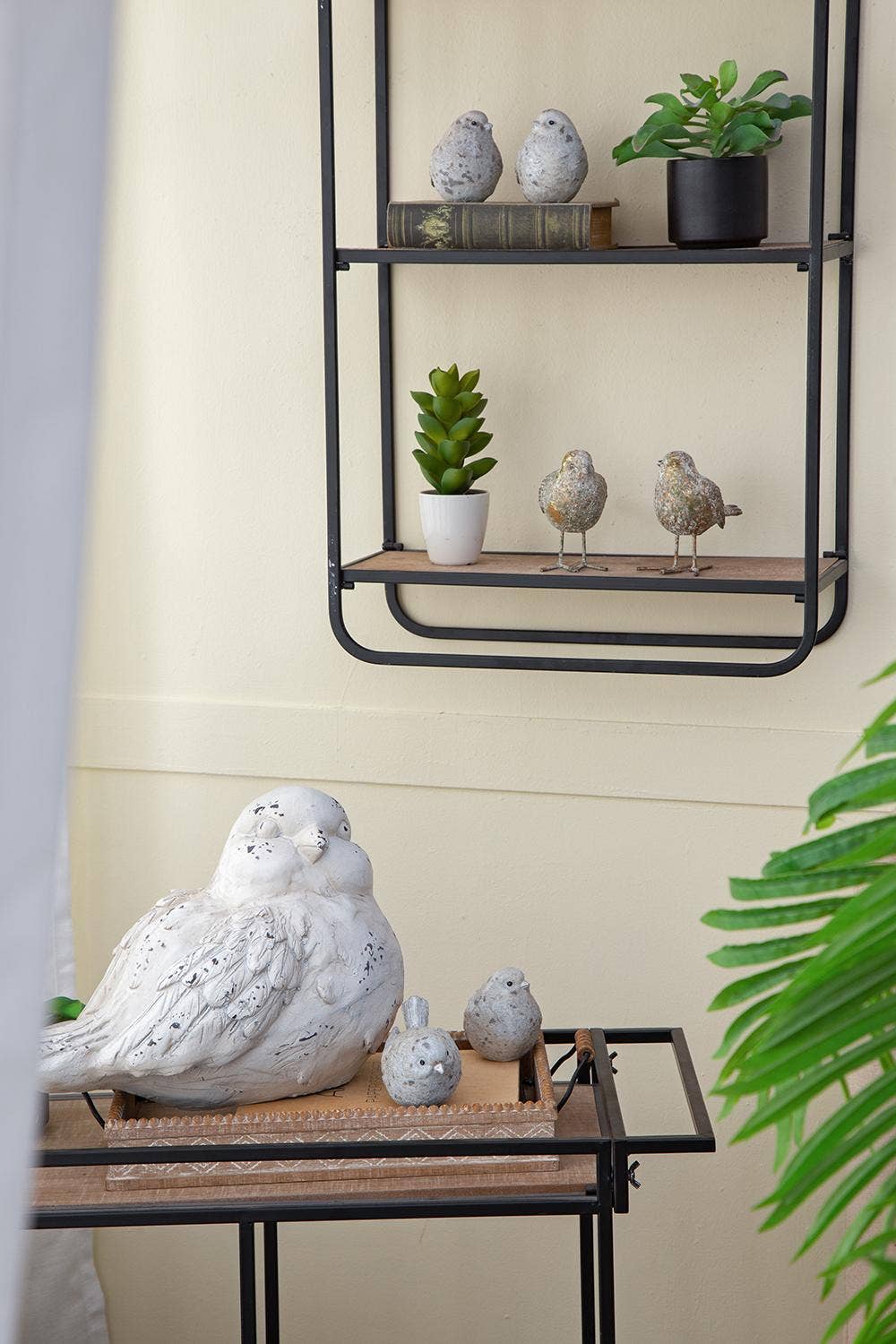 S/4 4.7x2.7x4"H Resin Sparkly Snow Bird 16S/CTN