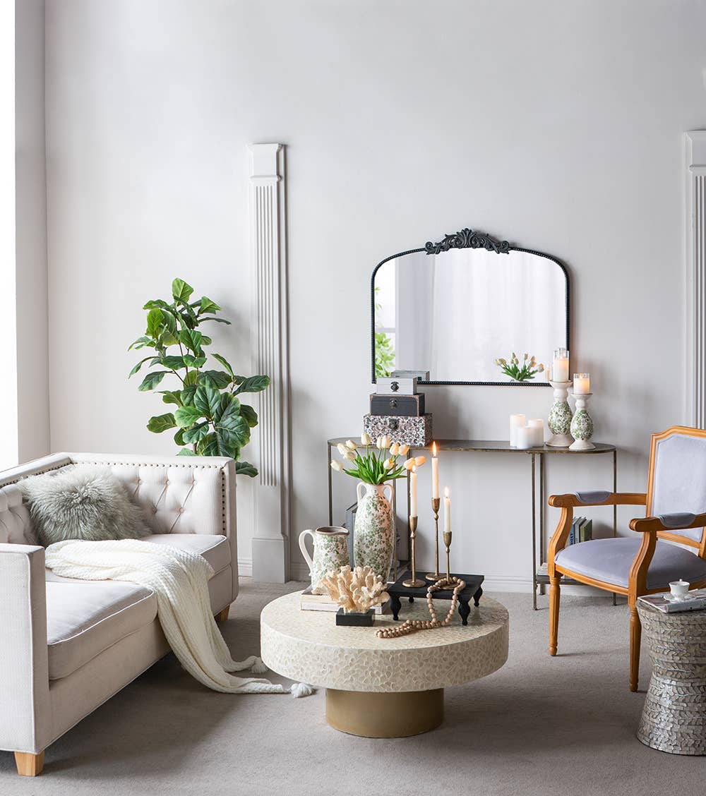 8x5.5x9" Verdant Garden Ceramic Pitcher