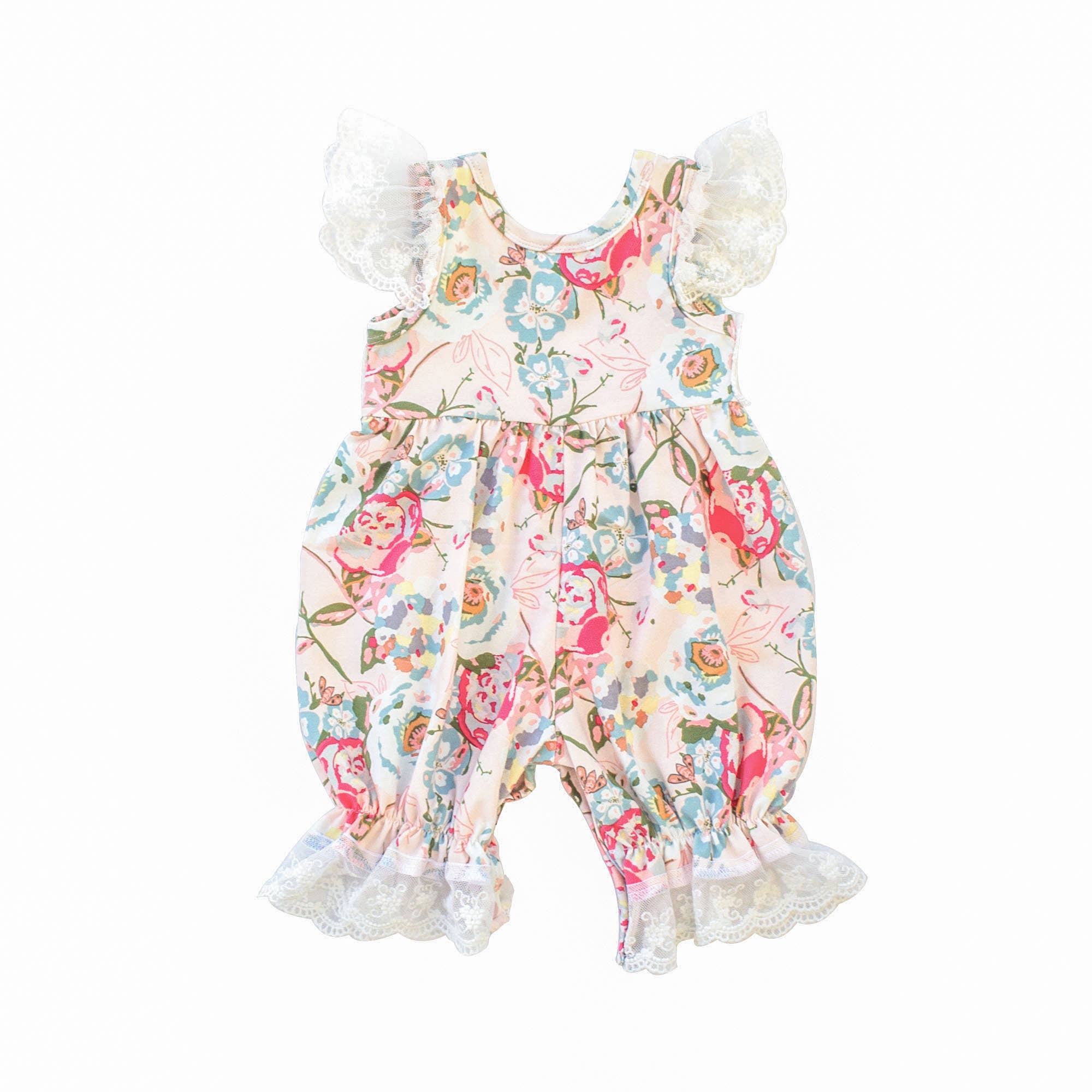 Haute Baby Mums & Roses Infant & Toddler's Bubble Romper