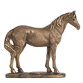 8.5x2.5x7" Rustic Polyresin Standing Horse Statue - Copper