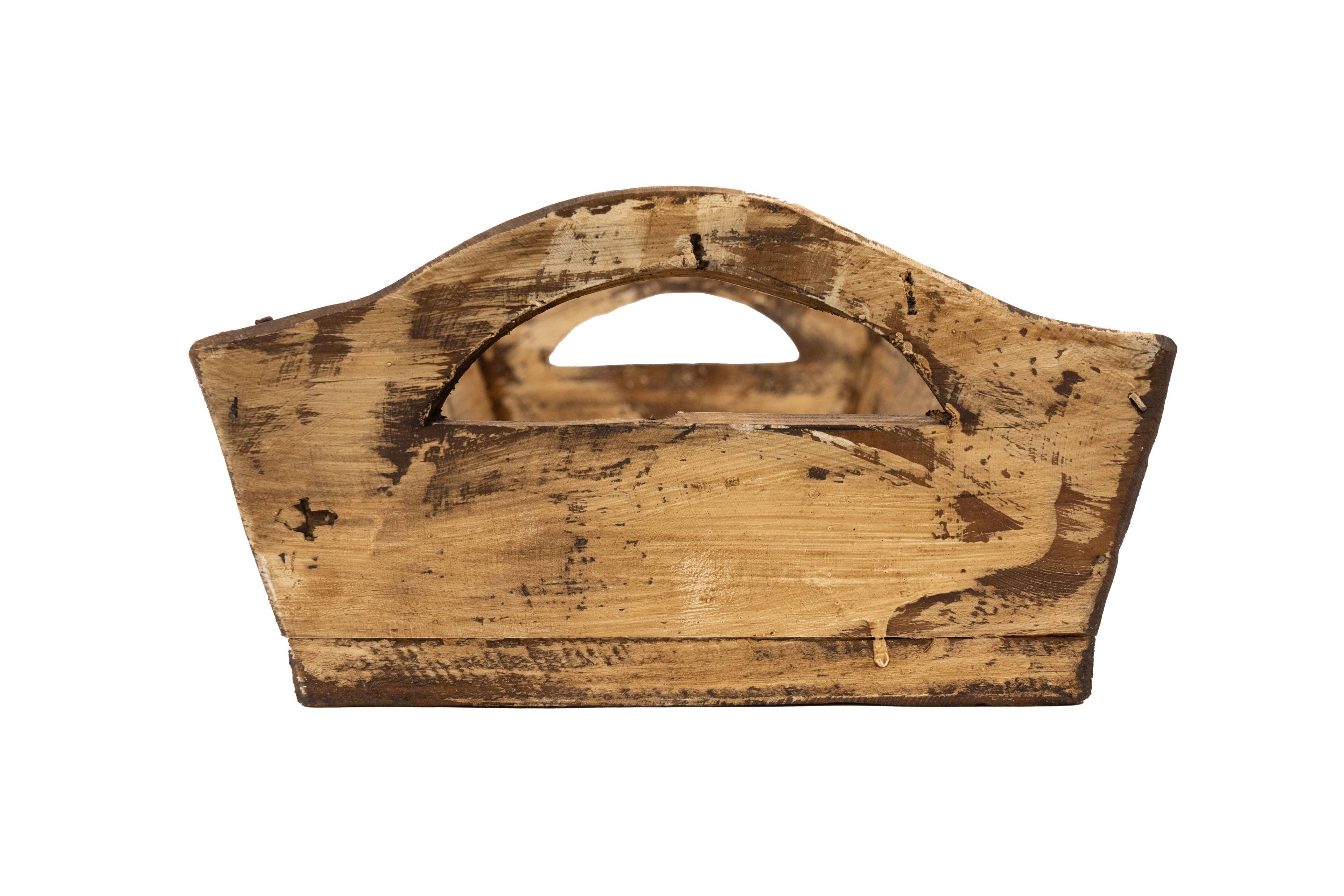 Kerrville Farmhouse Wood Tray W/ Handles-9x20x7 inches-NEW