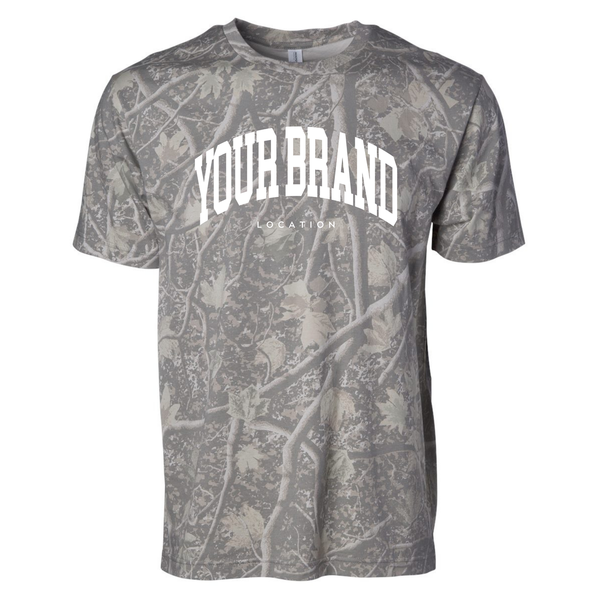 Custom Branded Logo Streetwear Unisex Premium Camo T-Shirt
