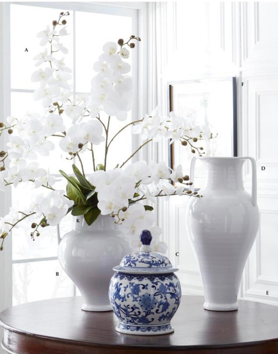 Royal Blue & White Lidded Ginger