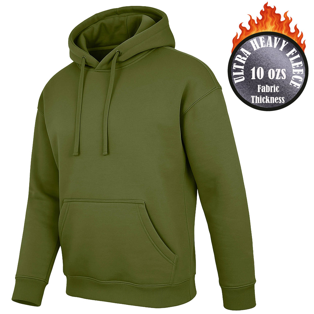 Men's Super Heavyweight Fleece-Lined Pullover Hoodie (S-3XL)