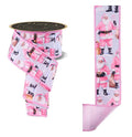 2.5"X10YD SANTA CLAUS/FUSED- WHT/PINK/BLUE- LX1274C2