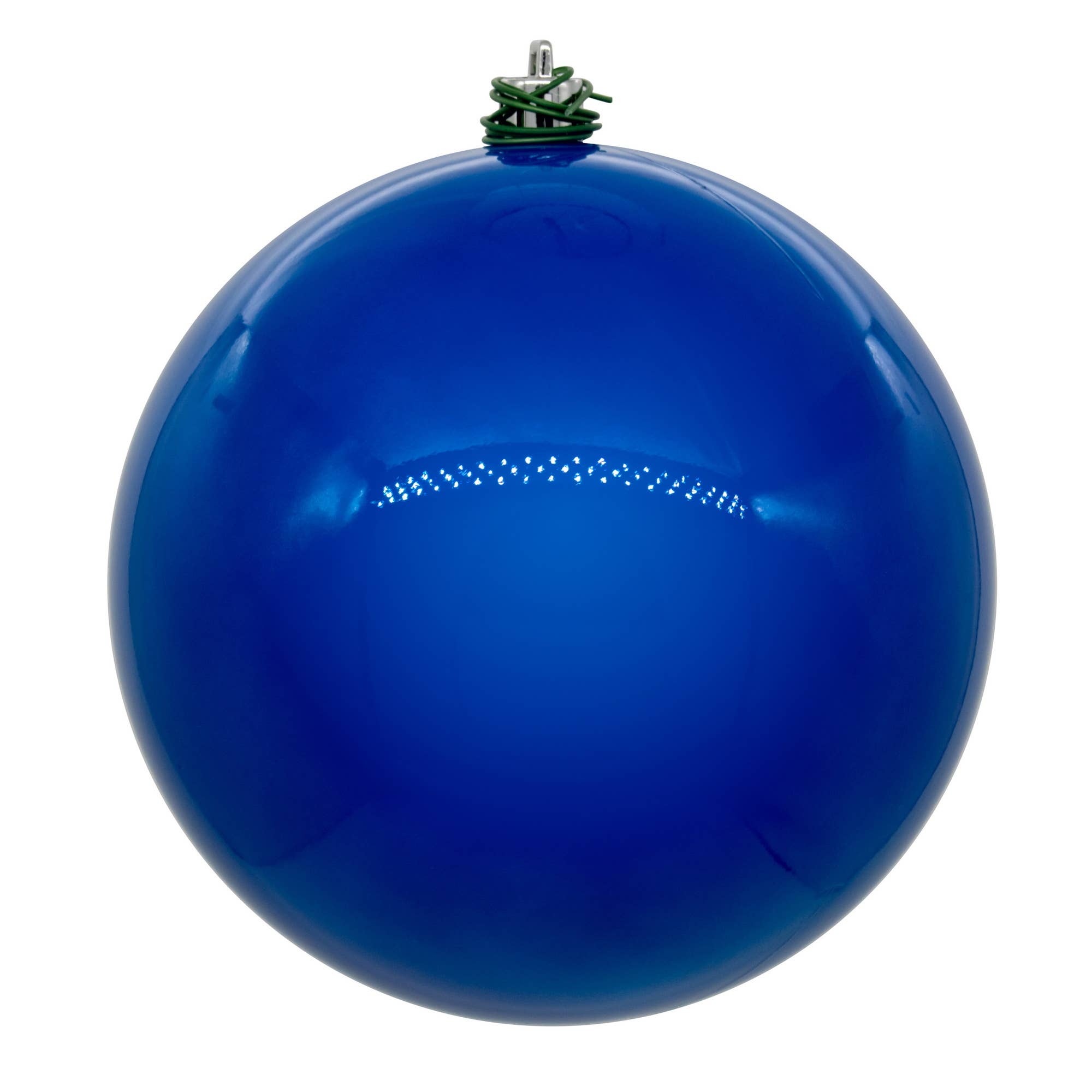 Vickerman 6" Blue Pearl UV Drilled Ball Ornament, 4 per bag.