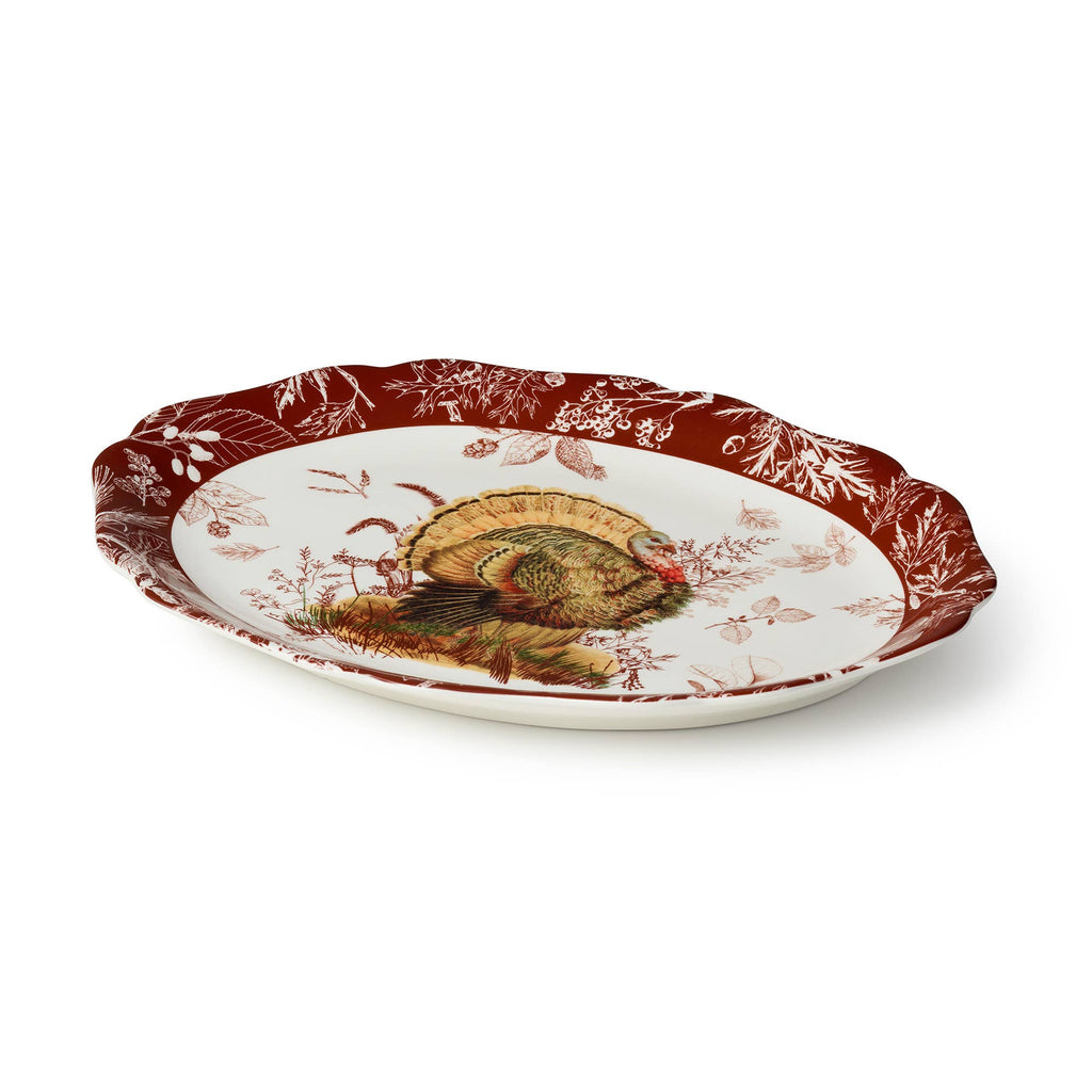 Pheasant Grove Oval Platter 16" x 12"