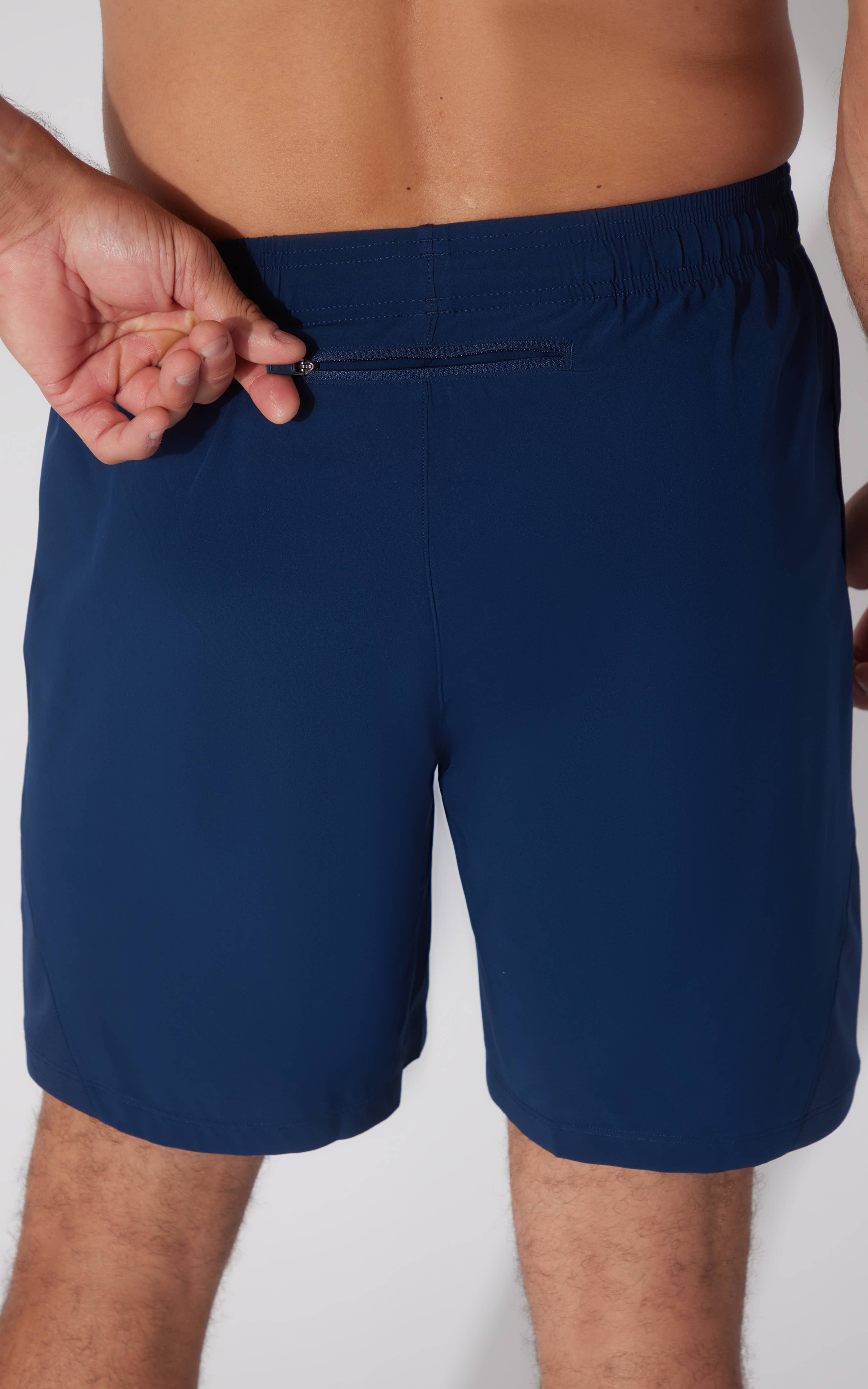 Men's Woven Daily Short with Back Zip Pocket