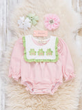 Lucky Lane Embroidered Ruffle Bubble