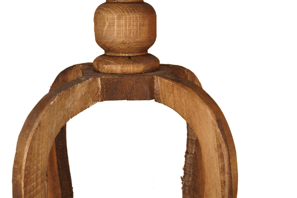 Concord Farmhouse Wood Lantern-Home Decor-10x10x24 in.-Large