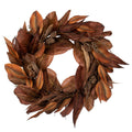 Vickerman 24" Brown Magnolia Leaf Wreath