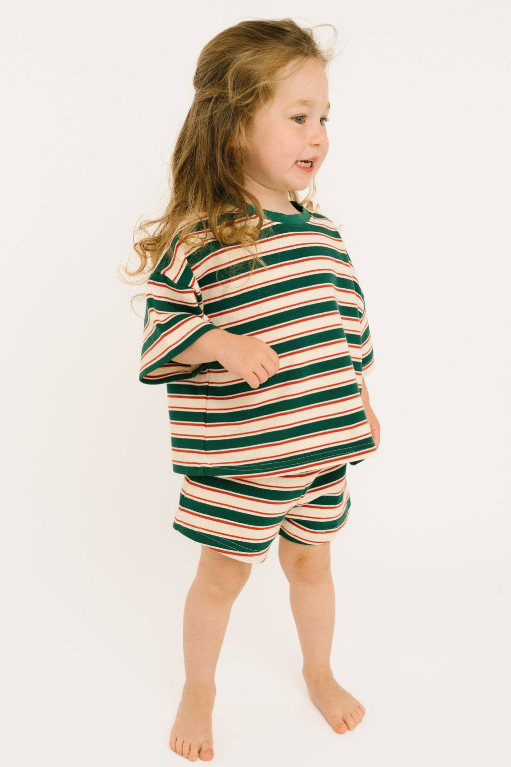 Forest Stripe Slouchy Set