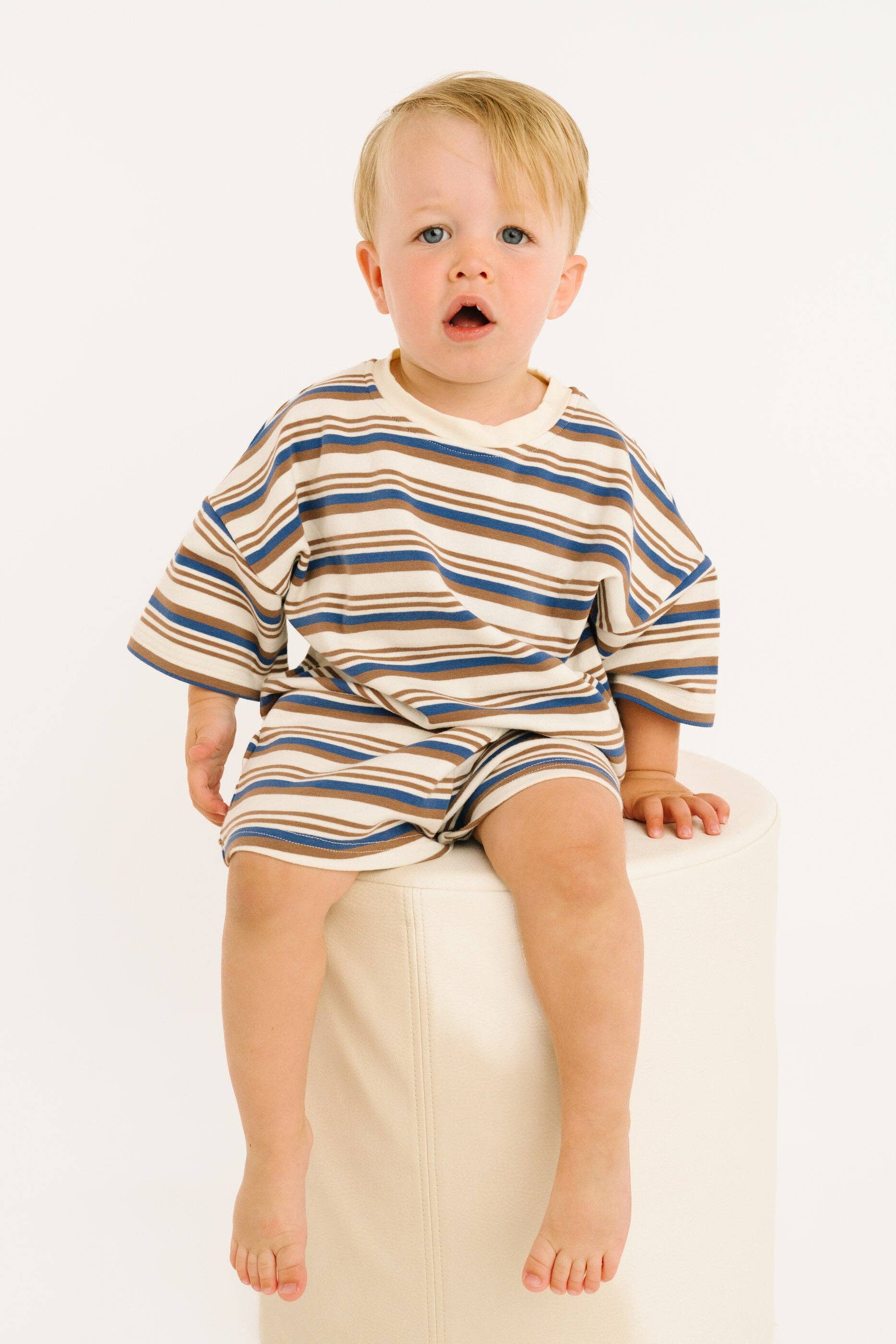 Coastal Stripe Slouchy Set