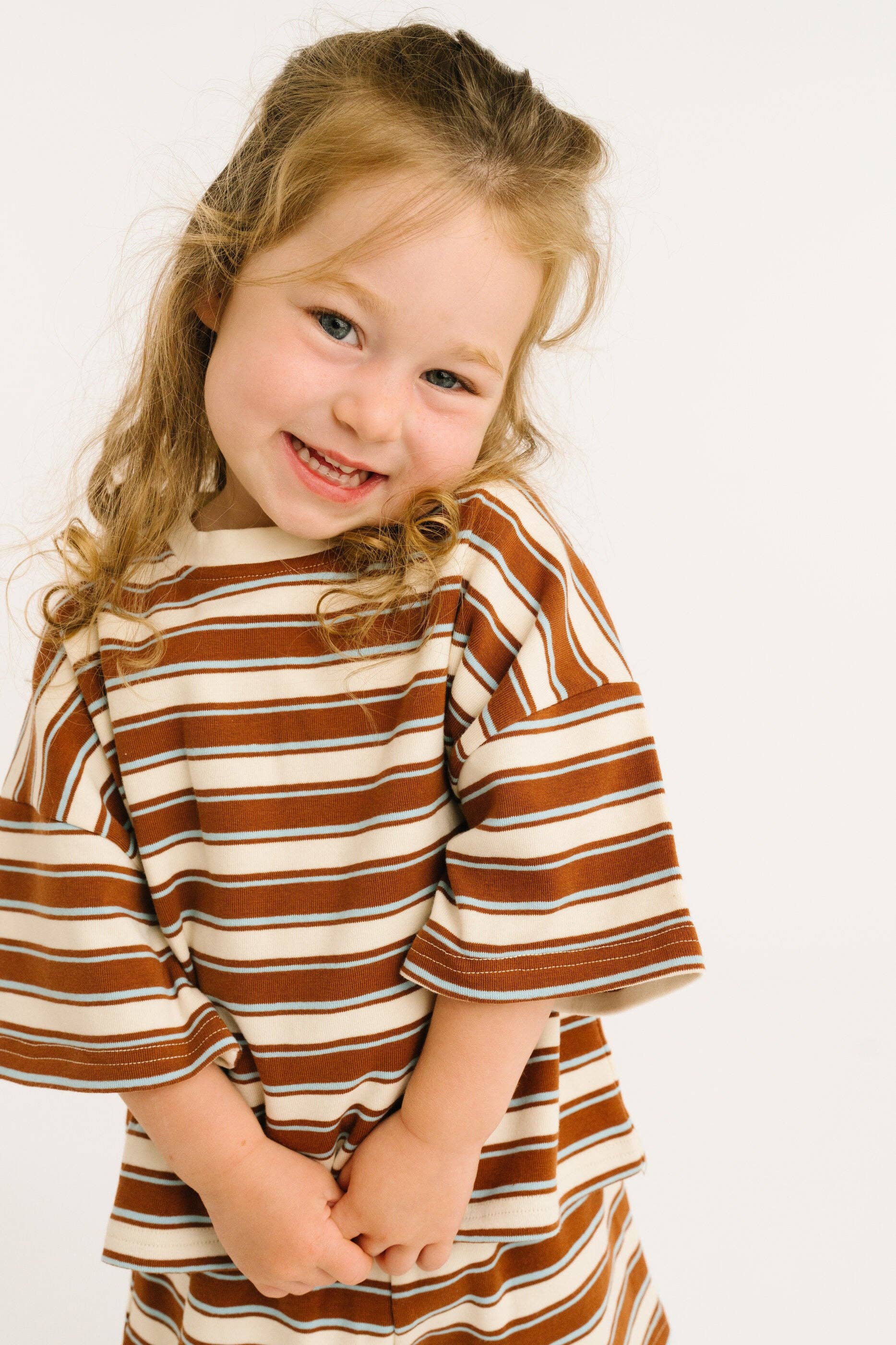 Toffee Stripe Slouchy Set