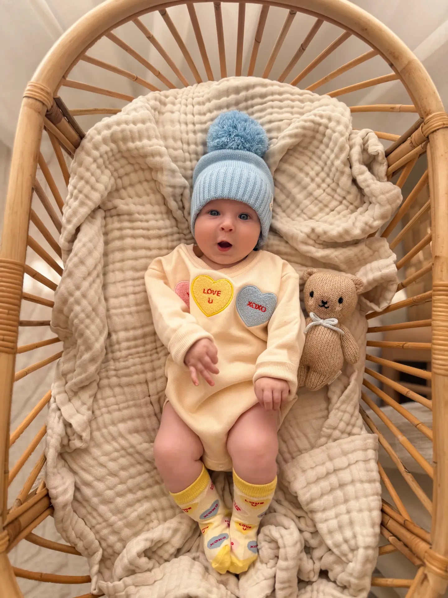 Candy Hearts Bubble Romper