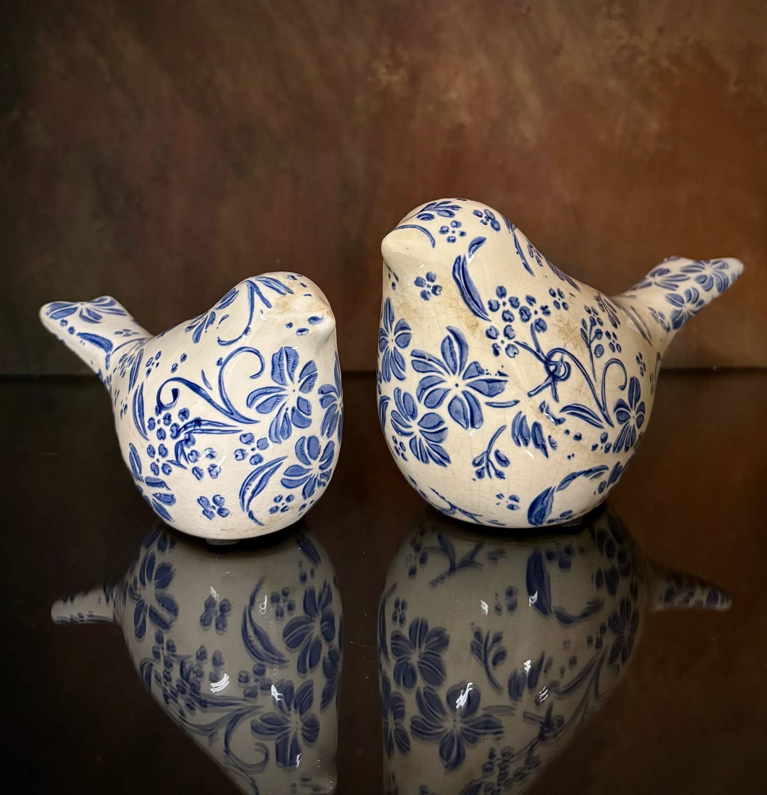 SET OF 2 FLORA BIRDS