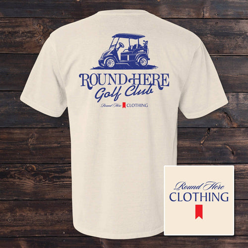 'Round Here Clothing Golf Cart Golf Club