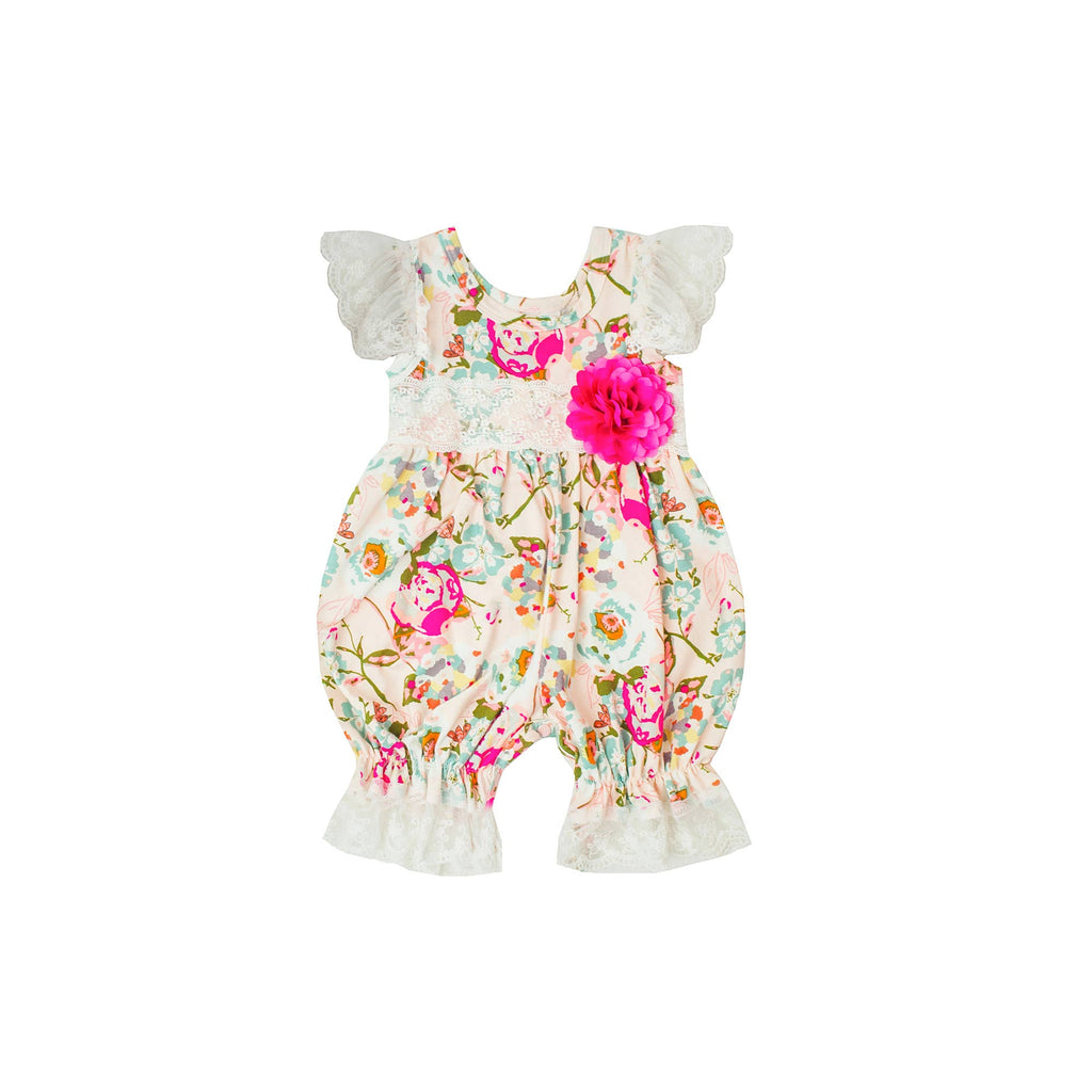 Haute Baby Mums & Roses Infant & Toddler's Bubble Romper