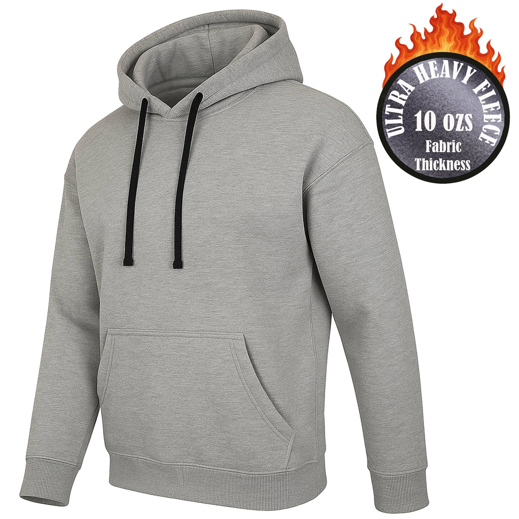 Men's Super Heavyweight Fleece-Lined Pullover Hoodie (S-3XL)
