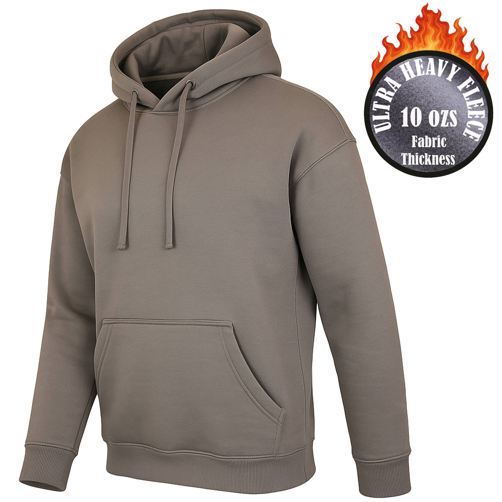 Men's Super Heavyweight Fleece-Lined Pullover Hoodie (S-3XL)